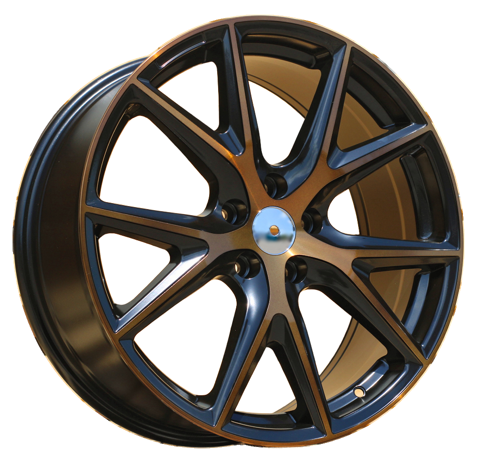 R19x8 5X112 ET 45 57.1 B5792 Czarny Polerowany Half Matowy Cooper (MBHMC) Fits for CUPRA (Z8) - felga aluminiowa CUPRA