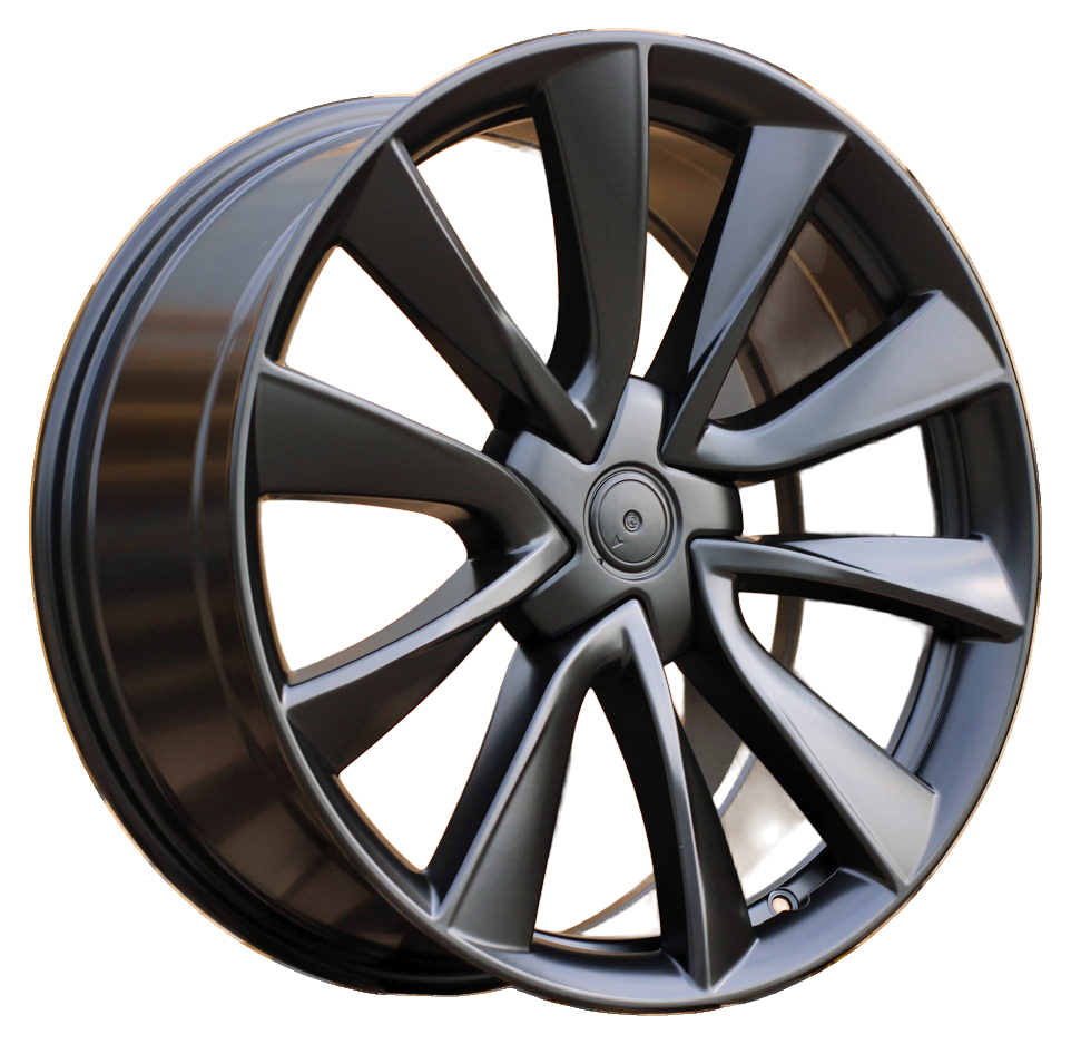 R18x8.5  5X114.3  ET  40  64.1  B2046  (F8675)  Czarny Half Matowy (BLHM)  Do Tesla  (M)  (HYBRID KUTEJ Model 3)