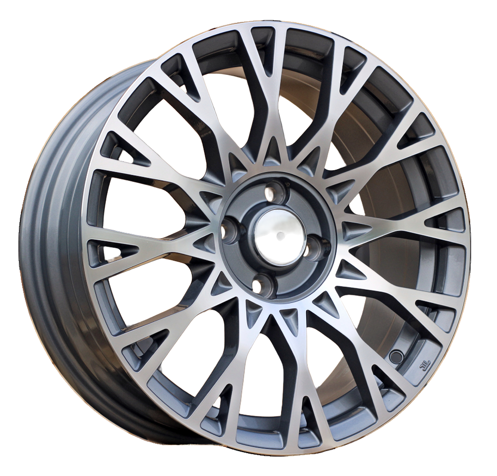 R16x6.5 4X98 ET 35 58.1 Y1283 (YF0447) Szary Polerowany (MG) Fits for FIAT (Z4) (HYBRID KUTEJ NEW Model 500) - felga aluminiowa FIAT