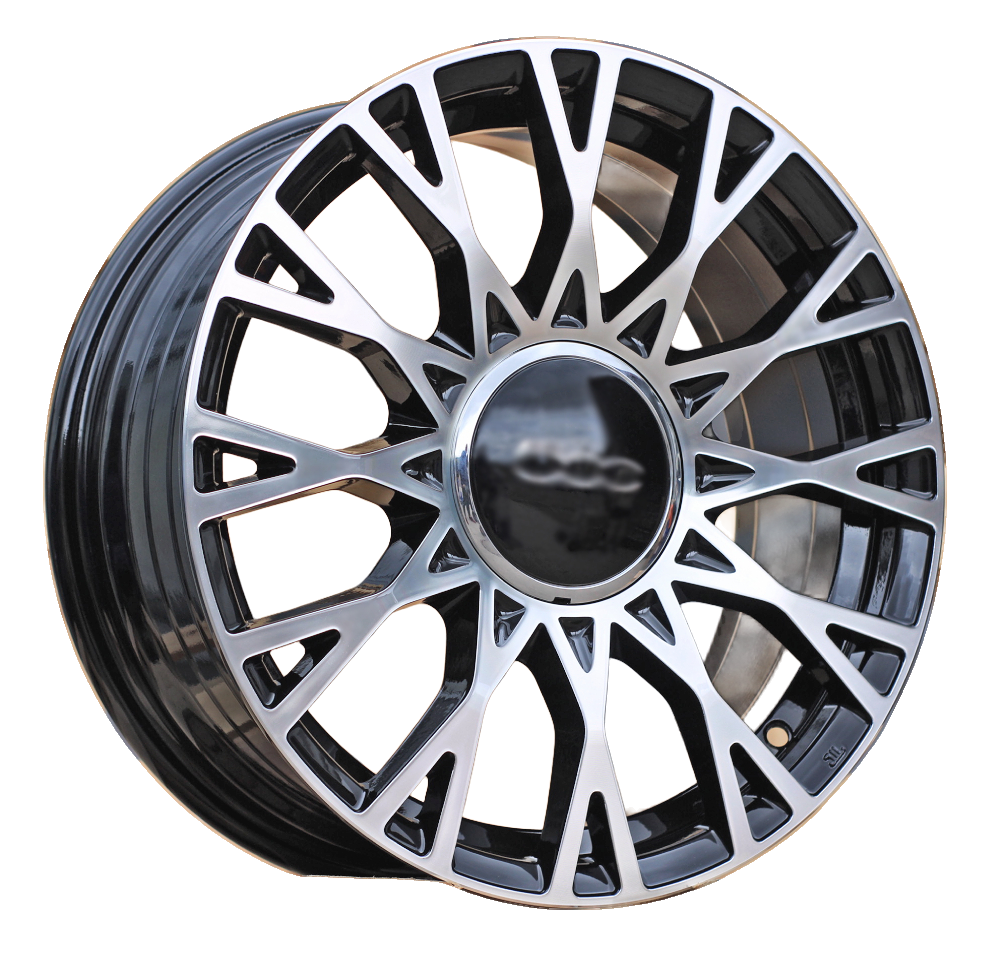 R16x6.5  4X98  ET  35  58.1  Y1283  (YF0447)  Czarny Polerowany (MB)  For FIAT  (Z4)  (HYBRID KUTEJ NEW Model 500)