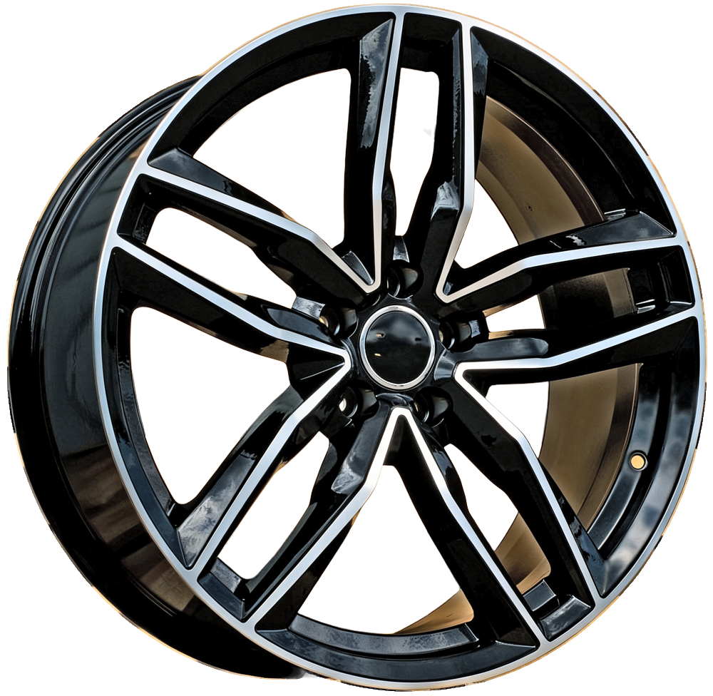 R20x9 5X130 ET 60 71.5 BK690 Czarny Polerowany (MB) Fits Do Audi (K4) - felga aluminiowa AUD